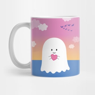 Gordie the Ghost (sunset) | by queenie's cards Mug